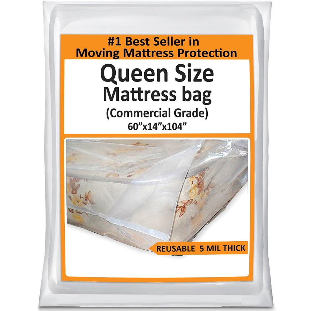 Queen Mattress Bag For Moving Heavy Duty Plastic Cover Protector 5