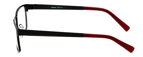 Esquire Designer Reading Glasses EQ1502 in Satin-Black 54mm with Case +3.00