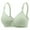 Green, variant on WRKEKC Wireless Bras for Women, Women's Large Size Thin Comfortable Breathable Push-Up Adjustable Bra