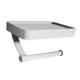 thumbnail image 3 of Portarrollos de papel higiénico, soporte para teléfono, estante para inodoro, accesorios de baño de aluminio Blanco, 3 of 9