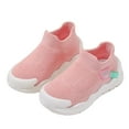 thumbnail image 3 of adviicd Kids Shoes Boys Boys' Sneakers Fashion All Season Children Boys Sports Shoes Flat Thick Bottom Lightweight Non Toddler Running Shoes (Pink,2-2.5 Years), 3 of 6