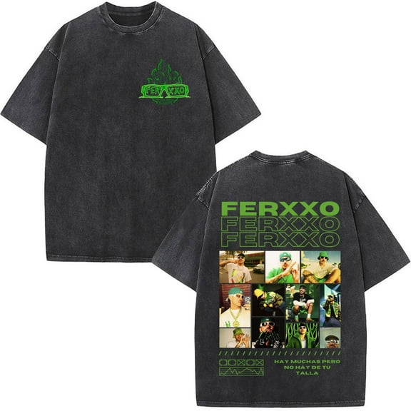 Feid Ferxxo 2025 Tour-Inspired Unisex Retro Wash Hip Hop Tee - Fan & Casual Graphic Top