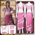thumbnail image 2 of Traje de baño de dos piezas para cosplay de Aerith de Final Fantasy 7, disfraz para mujeres adultas y niñas, conjunto de bikini, traje de baño de Halloween, 2 of 5