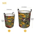 thumbnail image 3 of Fuzoiu Humming Bird Print Circular Hamper,Laundry Basket with Handle,Collapsible Laundry,Dirty Clothes Storage Basket,for Bedroom Bathroom Dorm Living Room-, 3 of 6