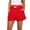 Red, variant on Staron Women's Linen Shorts Casual Wide Leg Elastic Waist Comfortable Solid Color Vacation Beach Relaxed Shorts, Red L