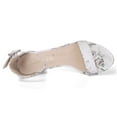 thumbnail image 4 of Unique Bargains Women's Block Heel Printed Open Toe Ankle Strap Sandals, 4 of 7