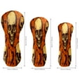 thumbnail image 3 of Golf Club Head Cover Waterproof Leather for Driver Golf Accessories Men Women Golf Gift for Golfers 1/3/5 Fairway Wood Cover Orange Skull Pattern, 3 of 5