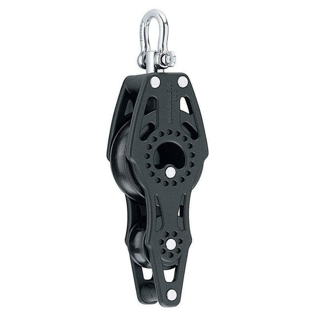 Bloque de violín Harken Carbo Air de 40 mm con rótula y soporte giratorio