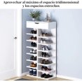 thumbnail image 3 of Zapateros Organizador, Estante para Zapatos 40×22×113CM, Zapatera Mueble Madera con 7 Niveles y cajón Superior, Acomodador de Zapatos Ideal para Pasillo, Entrada, Sala de Estar, 3 of 4