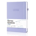 thumbnail image 1 of Cuaderno de Reuniones WEMATE Planificador de Trabajo B5 Morado con Bolsillo, 1 of 9