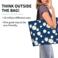 thumbnail image 4 of Fuzoiu Daisies Flowers Print Tote Bags for Women,Shoulder Bag, Gym Tote,Top Handle Ladies Shoulder Bags for Work Beach Travel and Shopping Grocery, 4 of 9