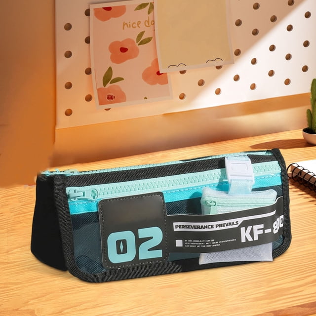 Estuche para lápices Cyber Functional Cabin | Estuche escolar de gran capacidad para niños | Organizador de papelería multifuncional con compartimentos para bolígrafos, marcadores y objetos pequeños
