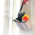 thumbnail image 5 of chaungfeng Kitchen Sink Caddy, Sponge Holder Plastic Soap Holder, Hanging Ajustable Strap Faucet Caddy with Drain Holes for Drying (3.3"x8.3"), 5 of 7