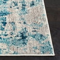 thumbnail image 3 of SAFAVIEH Madison Flowers Vintage Abstract Area Rug, Ivory/Turquoise, 5'3" x 7'6", 3 of 7