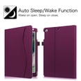 thumbnail image 3 of Fintie Multi-Angle Viewing Case for iPad 6th / 5th Generation (2018/2017 Release), iPad Air 2 / iPad Air 1 (9.7 Inch) - Premium PU Leather Cover with Pocket, Purple, 3 of 7