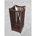thumbnail image 4 of D-Art Collection Traditional Teak Solid Wood Umbrella Stand in Natural Golden, 4 of 4