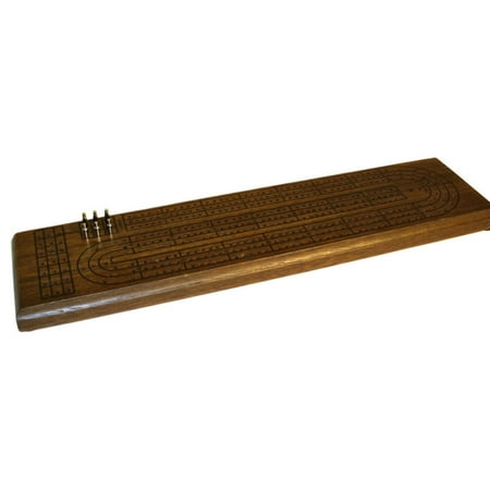 Cribbage Set - 3-Player Walnut Cribbage Set