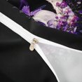 thumbnail image 4 of Homewish Dark Floral Halloween Skull Bedding,Moon Butterfly Daisy Pattern Duvet Cover Full,Black Purple,Black Reversible,3-Piece,1 Duvet Cover and 2 Pillowcases, 4 of 6
