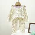 thumbnail image 2 of Xyant Toddler Girl Pajamas Print Sleepwear Long Sleeve Cotton 2 Piece Pjs Set (Purple,12-18 Months), 2 of 4