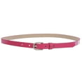 thumbnail image 2 of 1/2" (14 mm) Women's Snap On Skinny Patent Leatherette Belt, 2 of 3