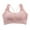 Pink, variant on Yyeselk Sports Bra for Women Lace Trim Comfortable Wireless Padded Ribbed Top Athletic Support Workout Yoga Running Fitness Bralette Gray XL