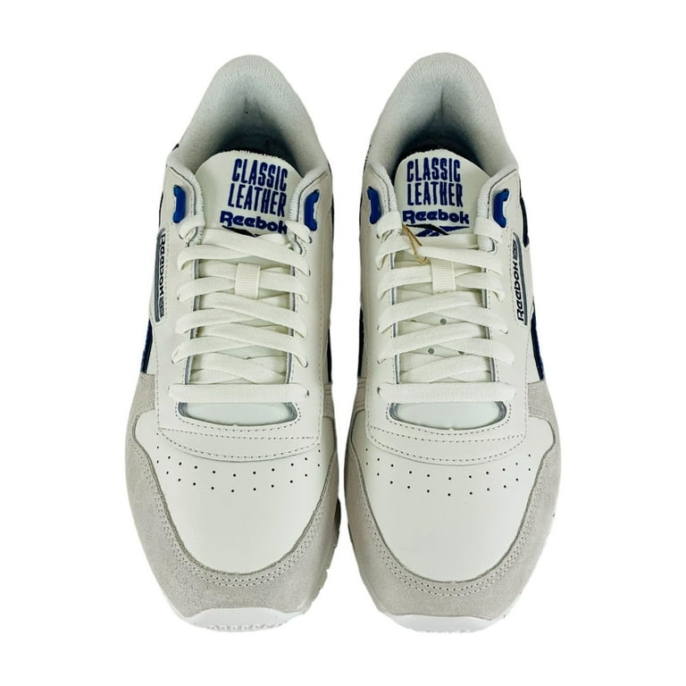 Reebok Classic Leather Chalk Vector Blue Sneakers, New Men's Shoes  100032759, Men's U.S. Shoe Size 11 - Walmart.com