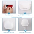 thumbnail image 3 of Soporte de Montaje En Pared Adhesivo para Eero Mesh Wifi Modelo: Df-1077 Blanco Paquete de 2 Eccomum Montaje en pared, 3 of 7