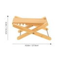 thumbnail image 1 of WEUVEB Stable Foot Shelf Guitar Foot Pedal Bamboo Light Yellow 1Pcs For Guitarists, 1 of 8