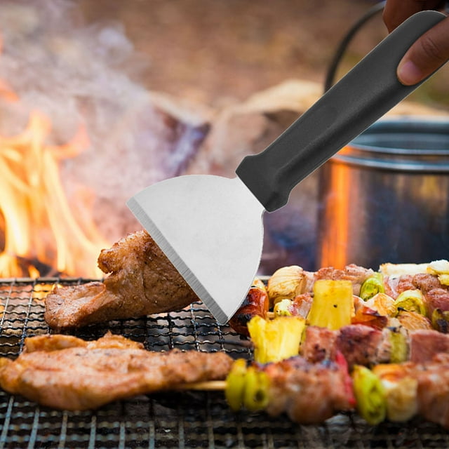 Liquidation! Réutilisable en Acier Inoxydable pour Camping en Plein Air, Pique-Nique, Barbecue, Pelle de Cuisson, Glace Sautée, Steak, Pelle, Fer, Outil de Cuisson