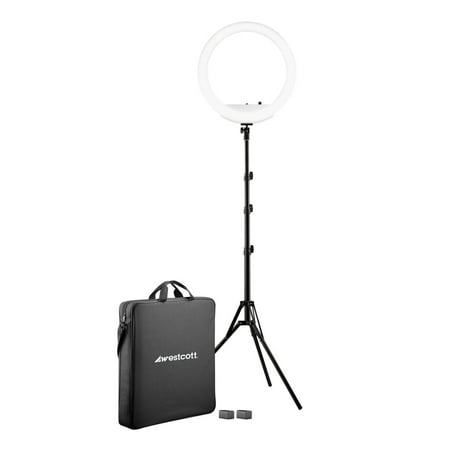 Westcott 18 Bi-Color LED Ring Light Kit with Batteries & Stand
