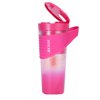 BOKYAN Travel Friendly Personal Blender, 15.5 oz / 460ml Pink Portable Blender for Shakes, 20000 RPM Smoothies Maker with 6 Blades, USB-C Rechargeable, IP7 Waterproof Electric Juicer Cup