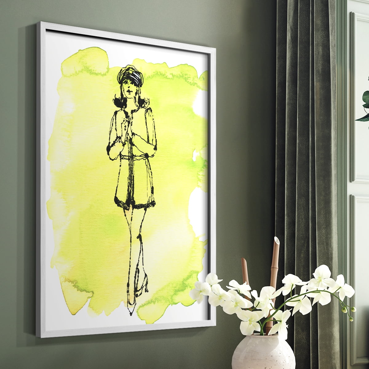 60's Fab I in Paper Solid Wood 11 x 14 Framed Print