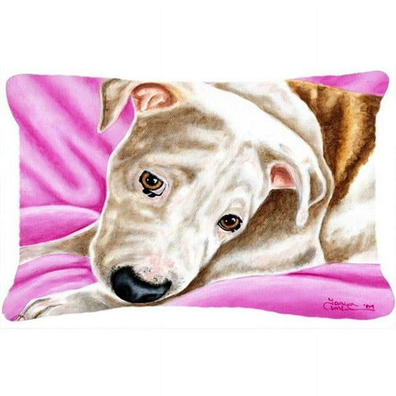 Carolines Treasures  Dream Girl Pit Bull Fabric Decorative Pillow