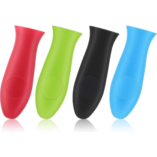 Cubierta de silicona para mango caliente, agarradera para sartén de hierro fundido, funda de goma resistente al calor para mango de olla, protección del calor para sartenes, planchas, metal y asas