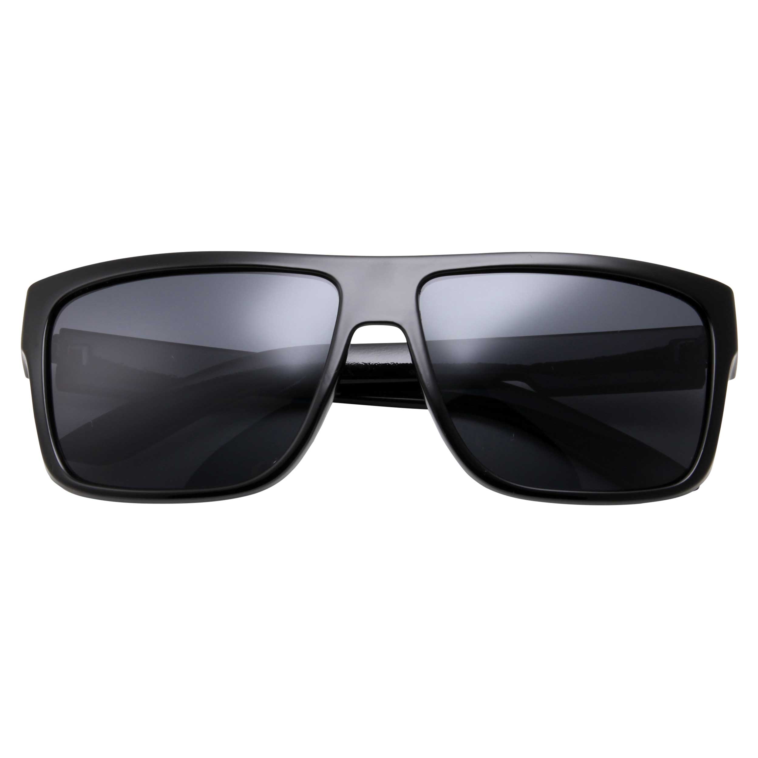 grinderPUNCH Men’s Polarized Lens Flat Top Lifestyle Sunglasses Black Frame - image 2 of 6