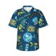 thumbnail image 1 of Balery Machinery Road Construction Camisas hawaianas de manga corta para hombre, camisas playeras de corte holgado, camisas de vacaciones con botones,Large, 1 of 7
