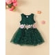 thumbnail image 5 of Vestido Renotemy, conjunto de tutú con lentejuelas verdes para niñas de 6 a 12 m, 5 of 6