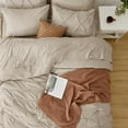 thumbnail image 7 of U by Bedsure Twin Size Comforter Sets - 5 Pieces Pintuck Bed Set Twin Size, Beige Twin Size Bed in a Bag with Comforter, Sheets, Pillowcase & Sham, Beige, 7 of 7