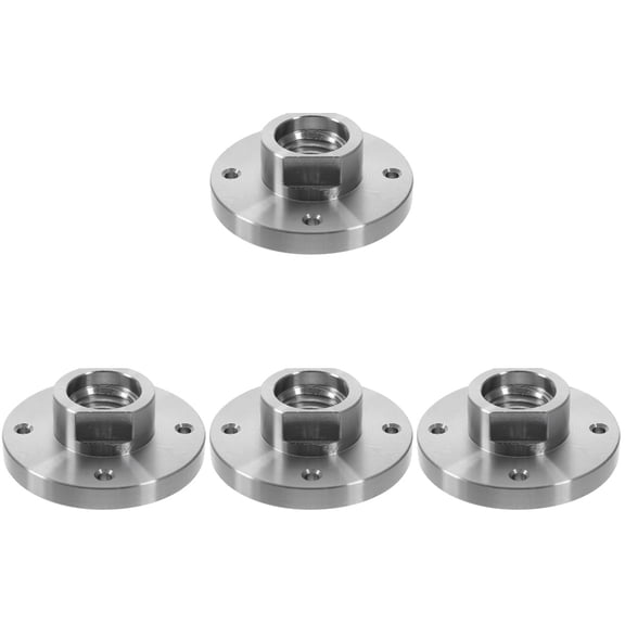 GETAJGHSD Lathe Chuck Adapter, Silver Steel, 1-8tpi, Accurate and Sturdy, 4Pcs