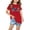 Red, variant on Lilgiuy American Flag T-Shirt for Kids USA Letter Tee 4th of July Shirt Children's Patriotic Boys Girls USA Tops for Independence Day Party(Black,3-4 Years)
