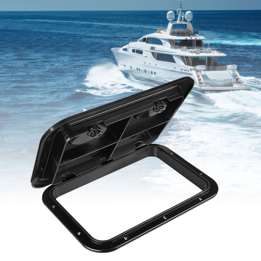 Ksruee Marine Deck Hatch Rectangle Boat Access Hatch Lids Weatherproof Sealing Protection Marine Accessories for Yacht RV Boating Kayaking