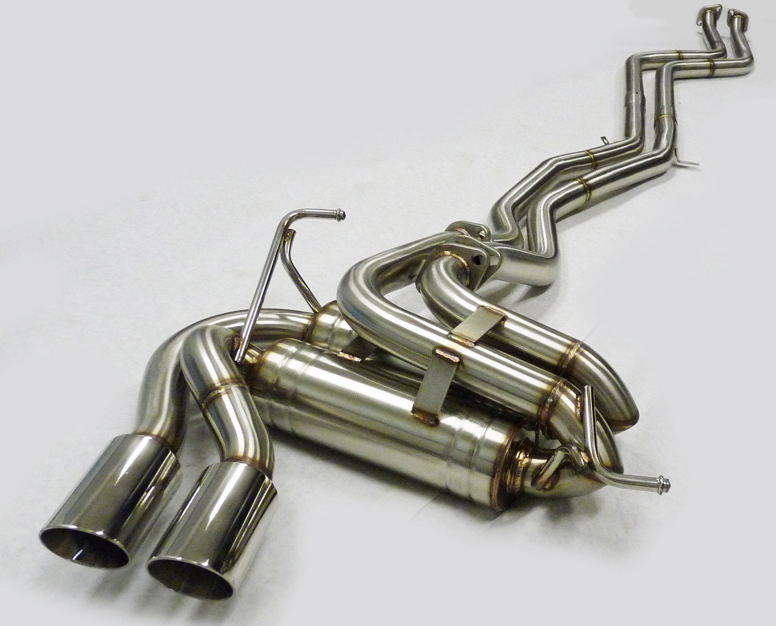 S/S Catback Exhaust For 06 to 08 BMW Z4 E85/N52 3.0L (Flanges Inward) By Becker
