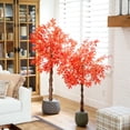 thumbnail image 6 of Nearly Natural 5ft. Autumn Vibrant Maple Artificial Fall Tree, 6 of 7