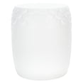 thumbnail image 6 of SAFAVIEH Julyvia Outdoor Patio Concrete Accent Stool, Ivory, 6 of 10