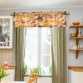 thumbnail image 5 of Coolnut Window Valance -Thanksgiving Pumpkin Maple Leaf Turkey Kitchen Curtain - Curtains Rod Pocket Blackout Valance Topper Curtains for Kitchen Bathroom, 1 Panel, 54x18in Home Decor, 5 of 6