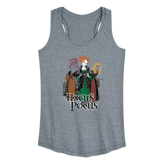Hocus Pocus - Distressed Character Art - Women's Racerback Tank Top