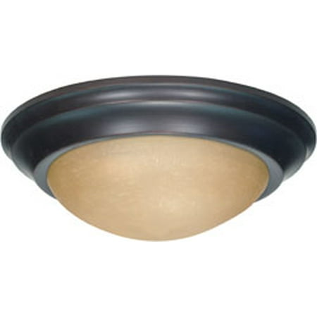 Replacement for 60/1281 1 LIGHT 12 INCH FLUSH MOUNT TWIST AND LOCK WITH CHAMPAGNE LINEN WASHED GLASS MAHOGANY BRONZE (Best Way To Wash Linen)
