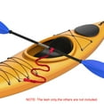 thumbnail image 3 of Retractable Paddle Rope with D-Shaped Carabiner, Fishing Rod Rope for Kayak, Canoe, Boat, 3 of 8
