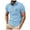 Blue, variant on Mens Polo Shirt Chest Pocket T Shirt Short Sleeve Button Collared Tee Summer Casual Top Black L