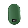 thumbnail image 1 of Billuyoard Calentador de manos de invierno de 5200mah, calentador de pantalla Digital LCD recargable por USB del tesoro, banco de energía móvil eléctrico Suministros térmicos Verde Billuyoard HA071666-01, 1 of 6